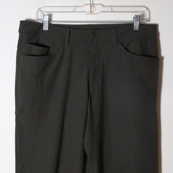 Lululemon Mens ABC Pants 33x32 Gray Warpstreme Pants Chino Stretch Work - Picture 2 of 9